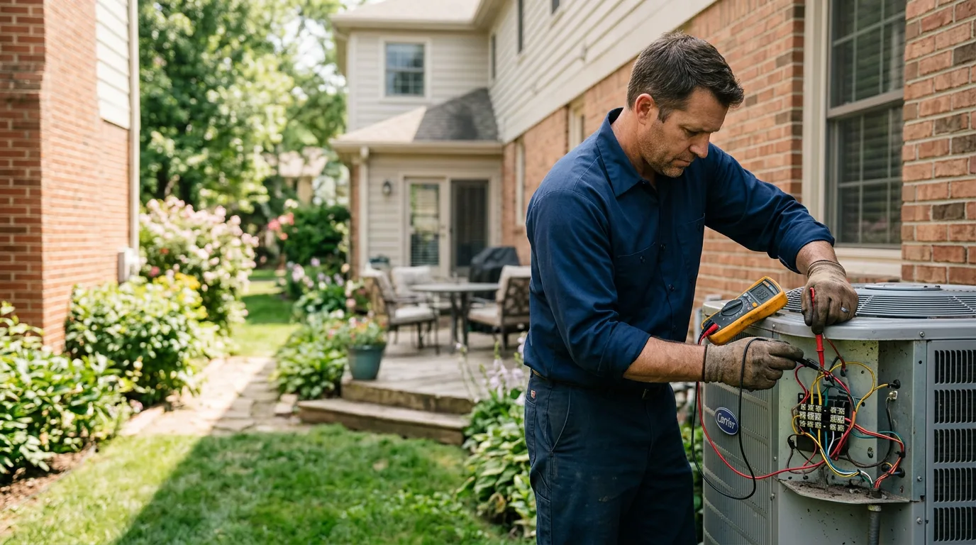 HVAC technician working near Allouez, WI